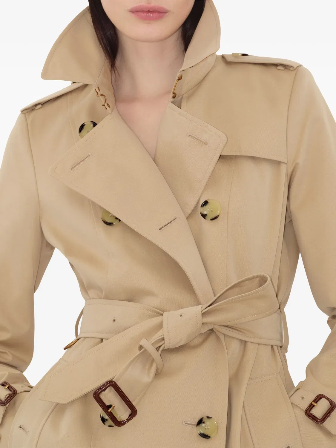 Тренч средней длины Chelsea Heritage Burberry, средне-бежевый — фото 2