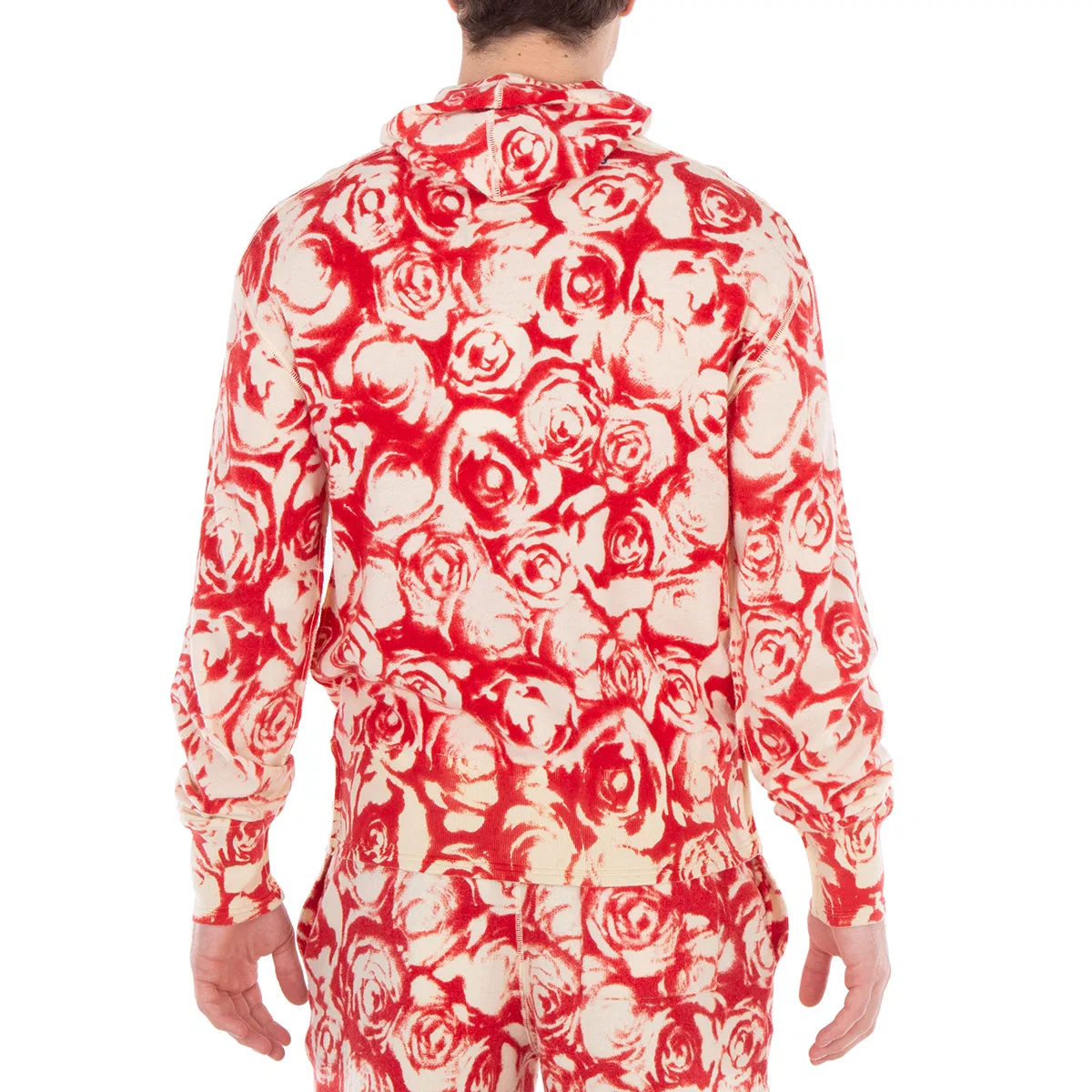 Худи из шерсти с принтом Rose Wool Hoodie Burberry, Pillar Ip Pattern — фото 4