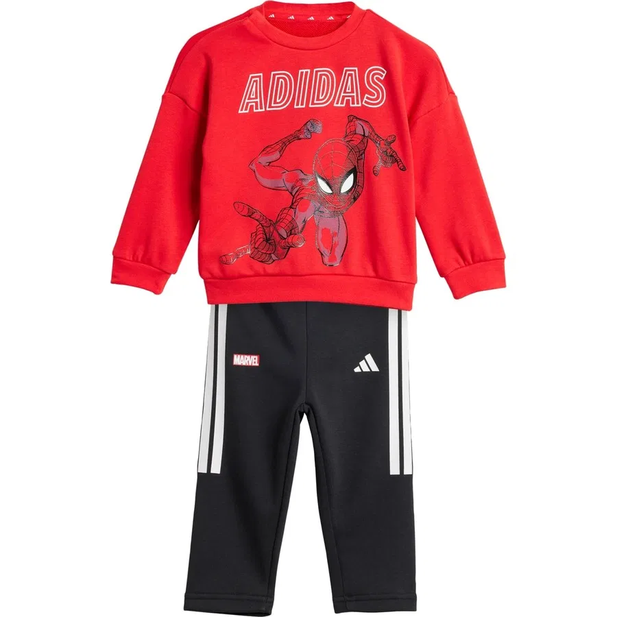 Детский спортивный комплект с принтом Marvel Spider-Man, adidas, Красный — фото 3