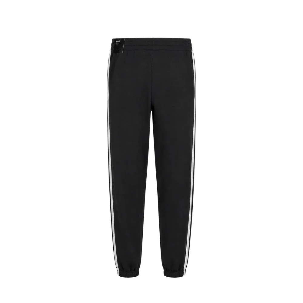 Женские трикотажные спортивные брюки с молнией Adidas, Black — фото 3