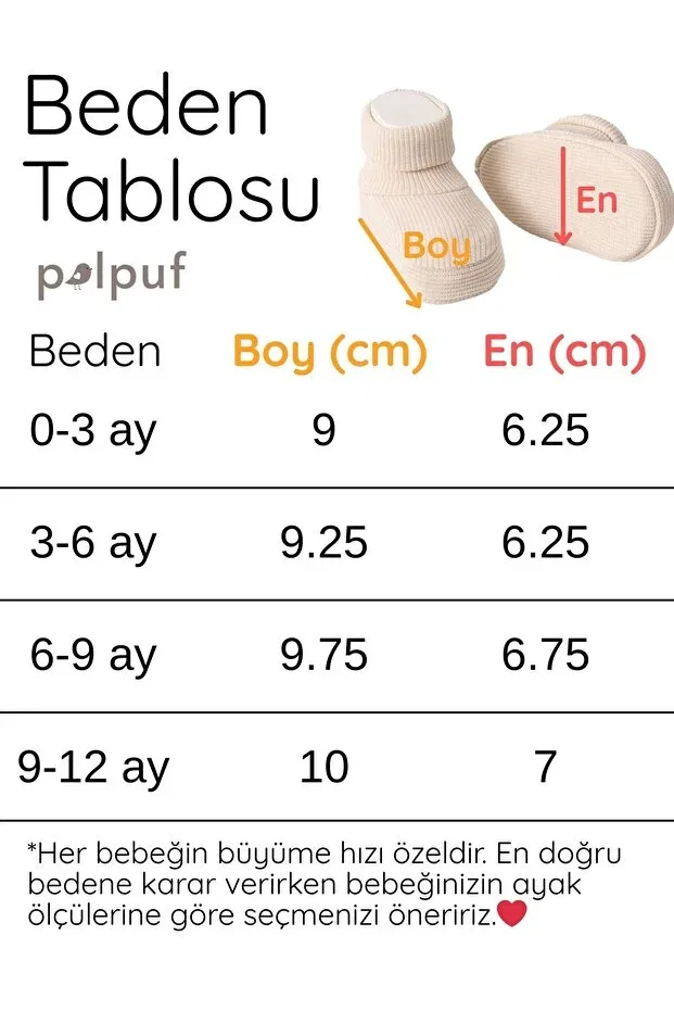 Детские пинетки для новорожденных хлопковые Ribbed Flexible Baby Booties Polpuf, Hardal — фото 4