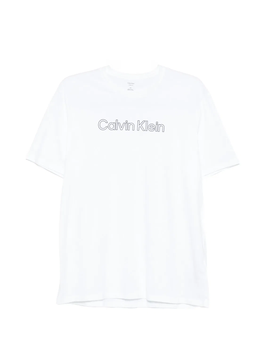 Белая футболка с логотипом Calvin Klein, белый