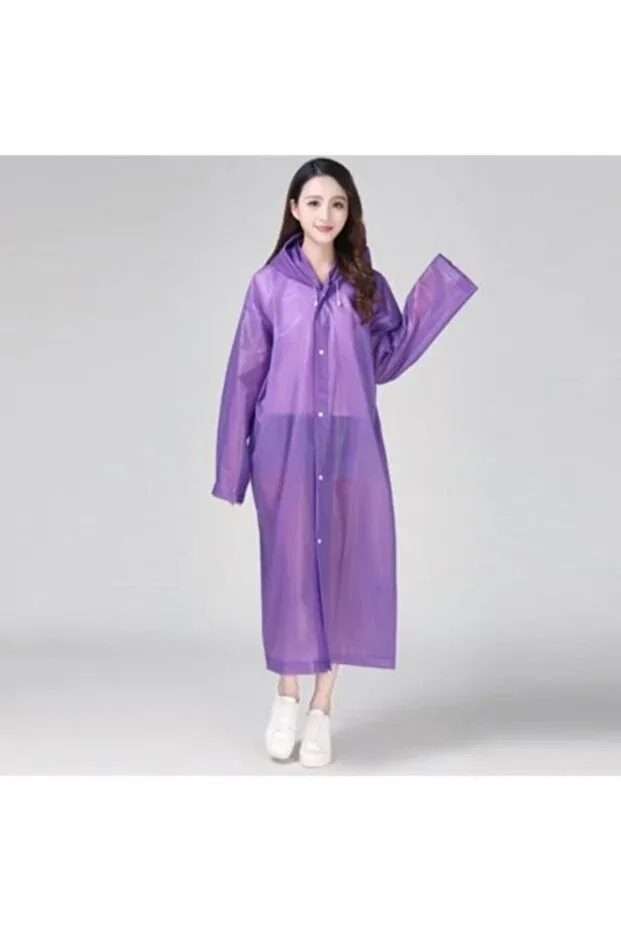 Детское пальто с капюшоном непромокаемое Generic Brands, Purple