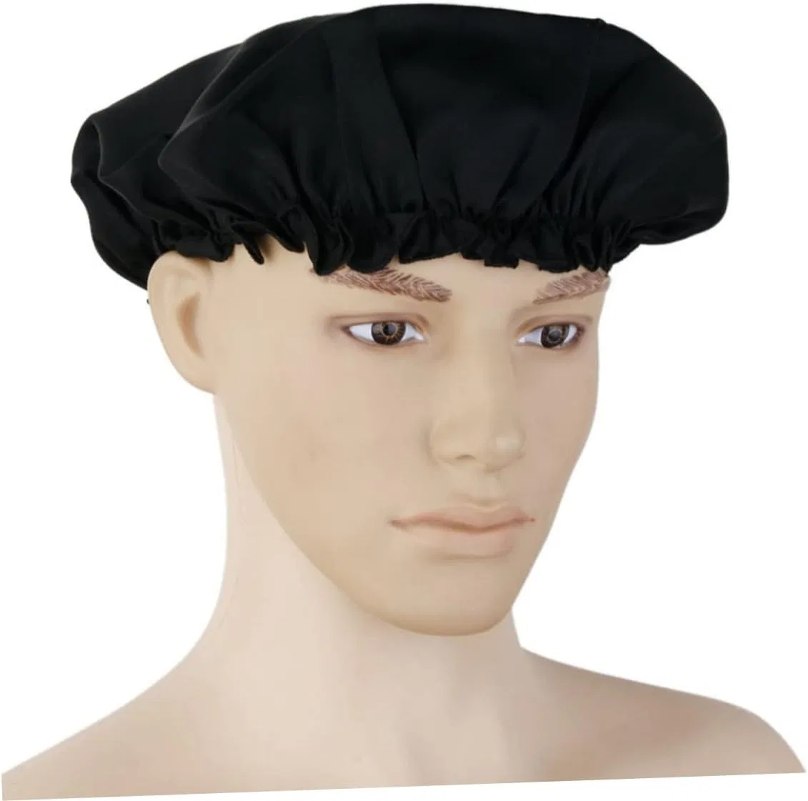 Шапочка для душа CALLARON, из чистого шелка, 3 шт, Black — фото 4