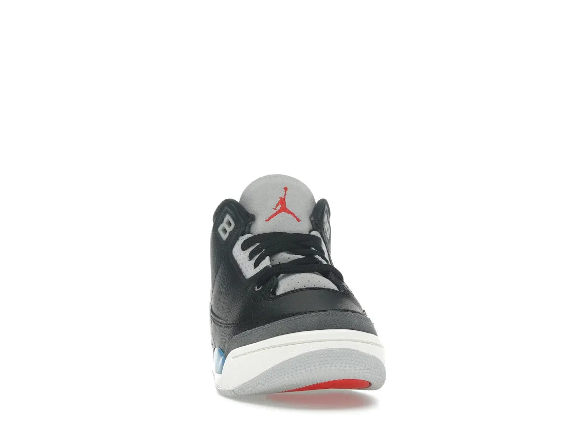 Детские кроссовки Lifestyle Jordan 3 Retro OG, Black/Chile Red/Neutral Grey/Military Blue/Coconut Milk — фото 2