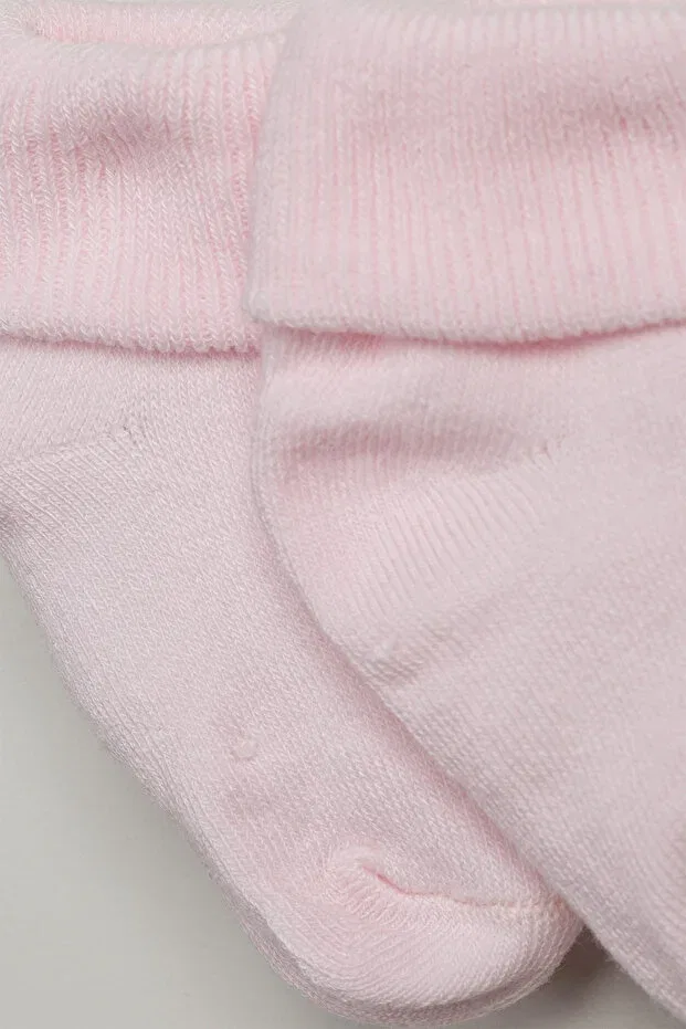 Детские носки для девочек хлопковые 6 пар Generic Brands, Pink Mix — фото 4