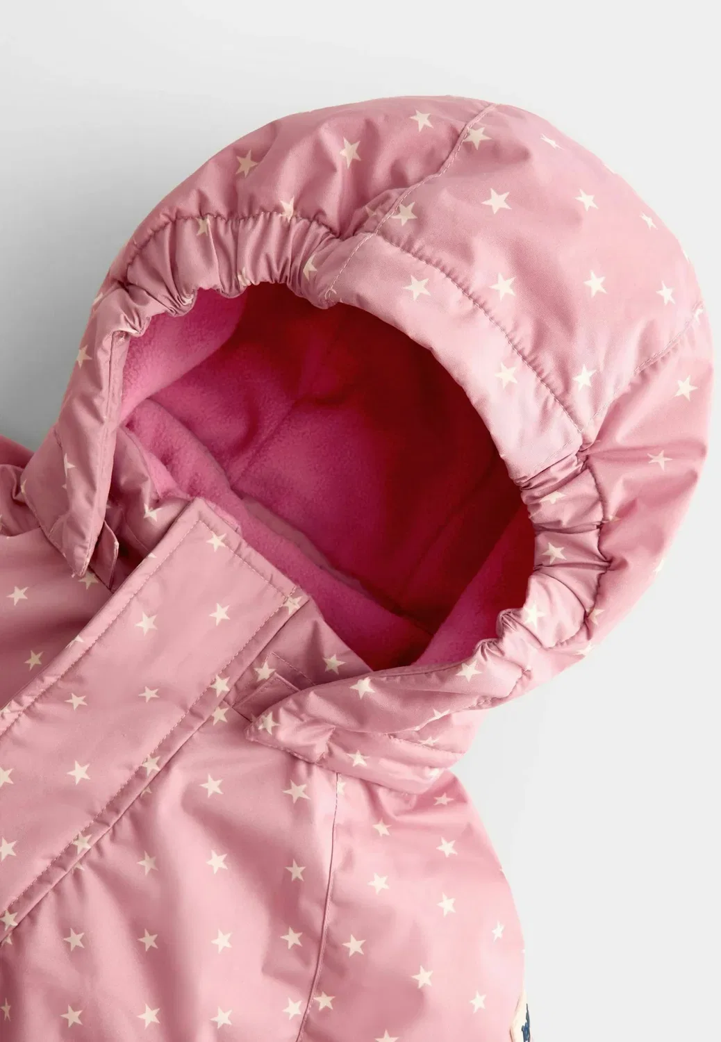 Пуховая куртка с баской - зимнее пальто Jojo Maman Bébé, Pink Unicorn — фото 3
