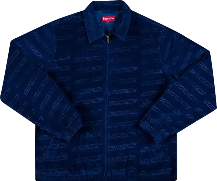 

Куртка Supreme Debossed Logo Corduroy Jacket 'Royal Blue', синий