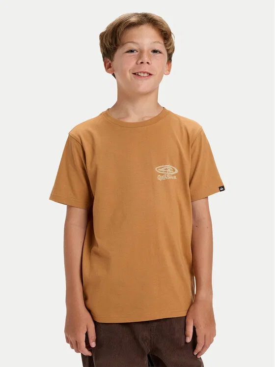 Футболка regular fit Hw Snaky Ways Quiksilver, коричневый