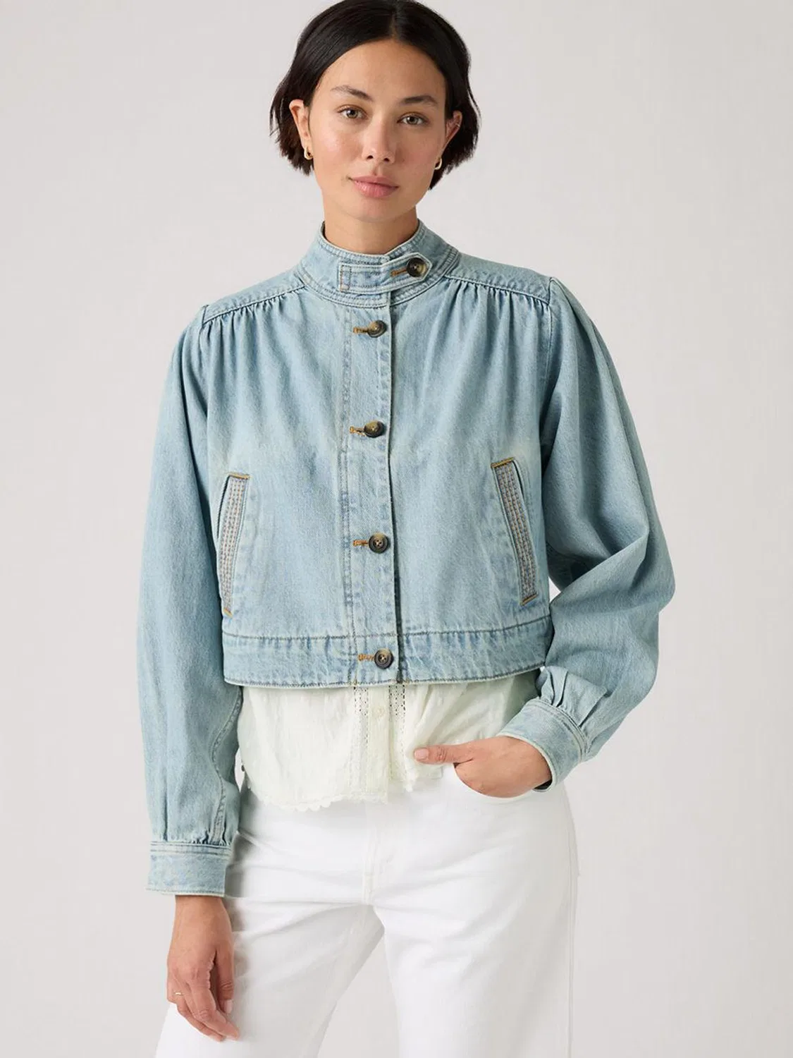 Джинсовая куртка Parker Pretty Levi's, светло-голубой