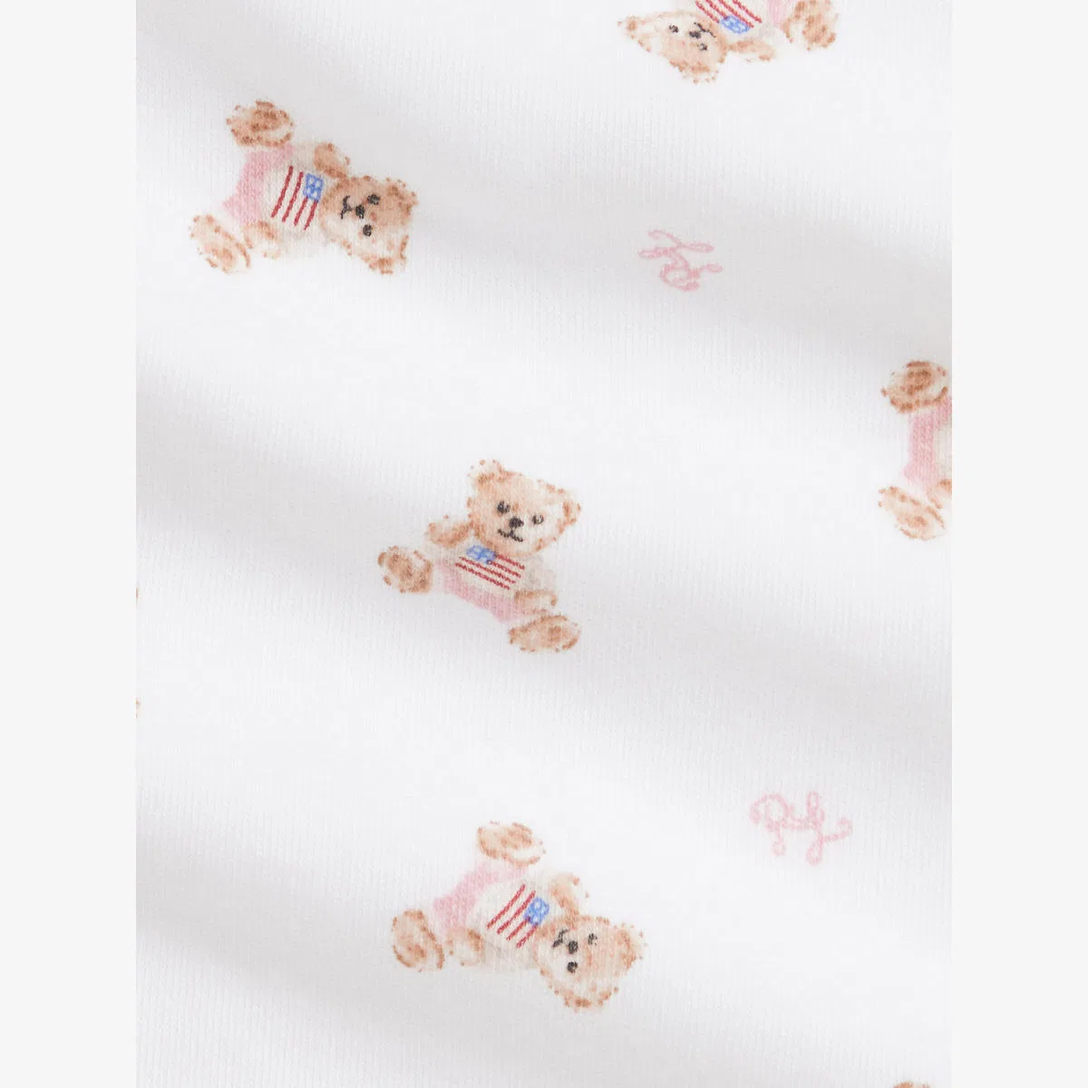 Подарочный набор из трех предметов из хлопка с принтом в виде медвежонка Polo Ralph Lauren, белый — фото 3