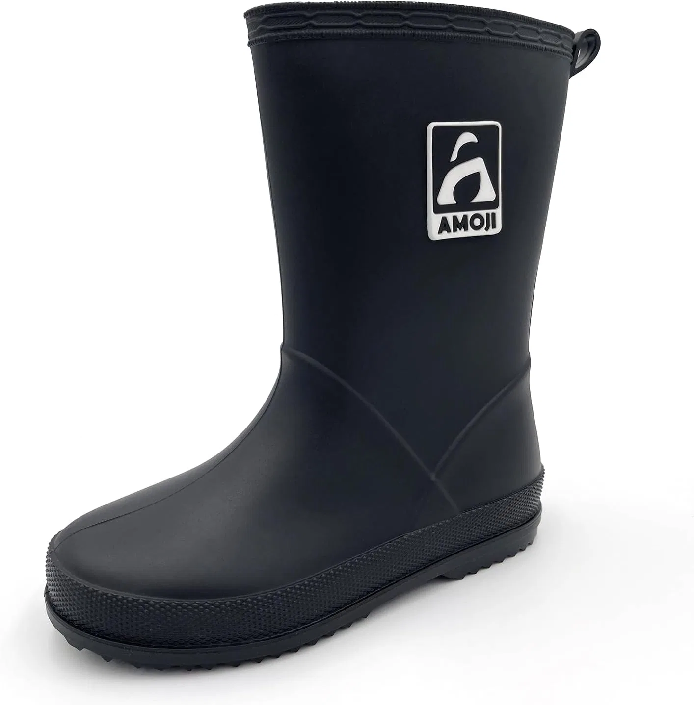 Детские сапоги для мальчиков резиновые водонепроницаемые JT6513 Amoji, Black