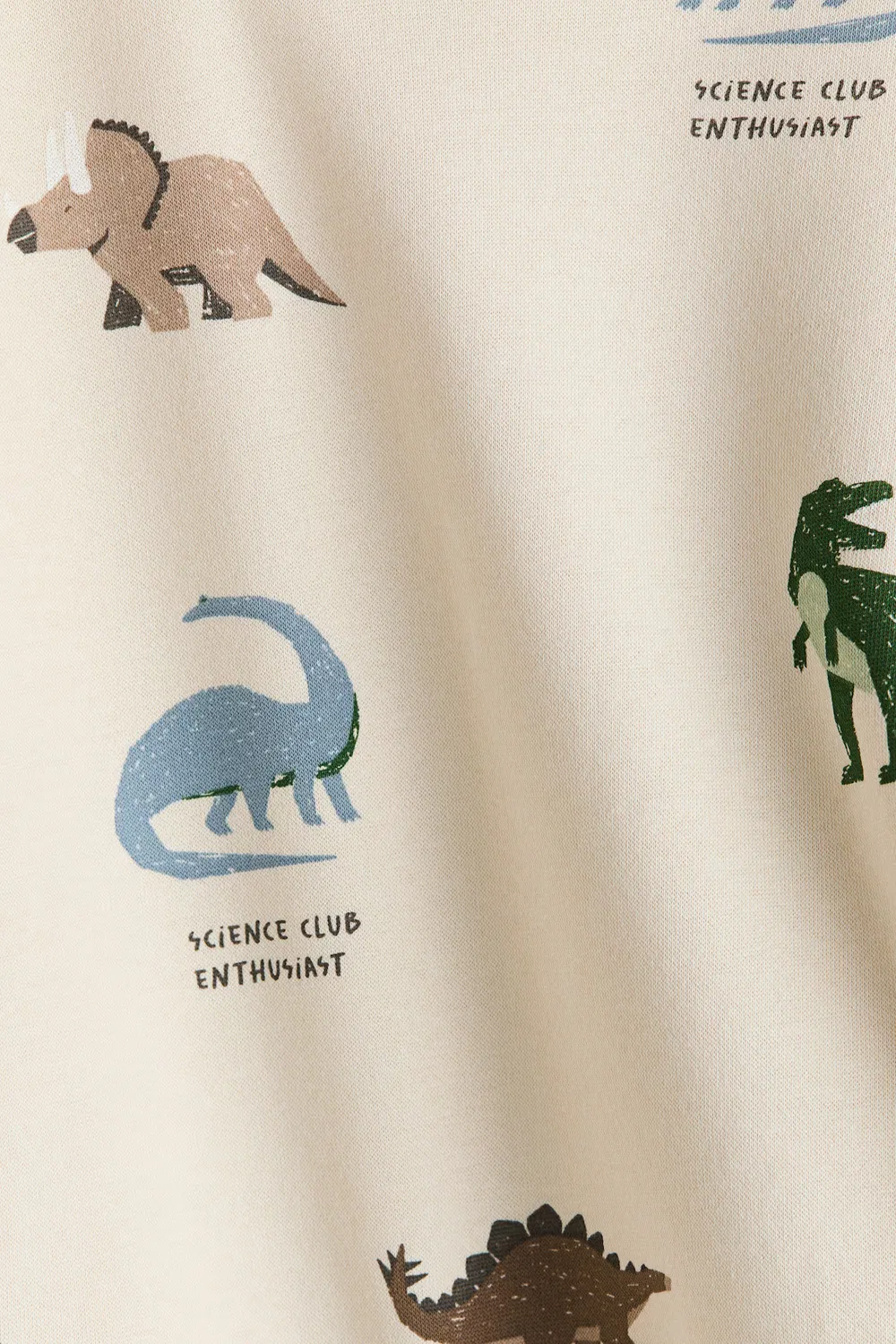 Толстовка с принтом и мягкой внутренней стороной H&M, Hellbeige/Dinosaurier — фото 2