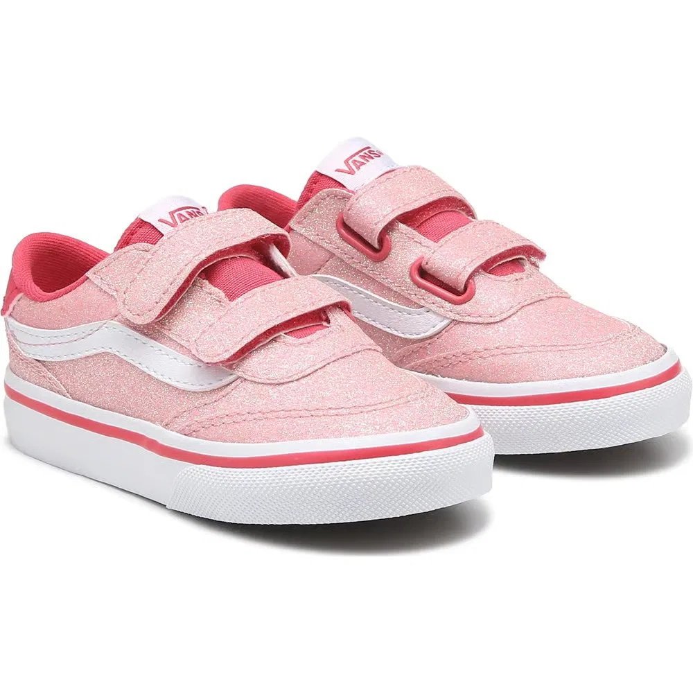 Детские низкие кроссовки Brooklyn для малышей Vans, Pink/Glitter