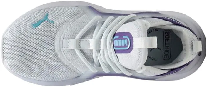 Детские кроссовки для мальчиков Softride Enzo PUMA, Silver Mist-Team Violet-Puma White — фото 4