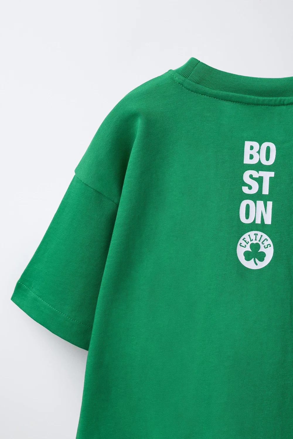 Футболка с принтом NBA - Celtics ZARA, Green — фото 4