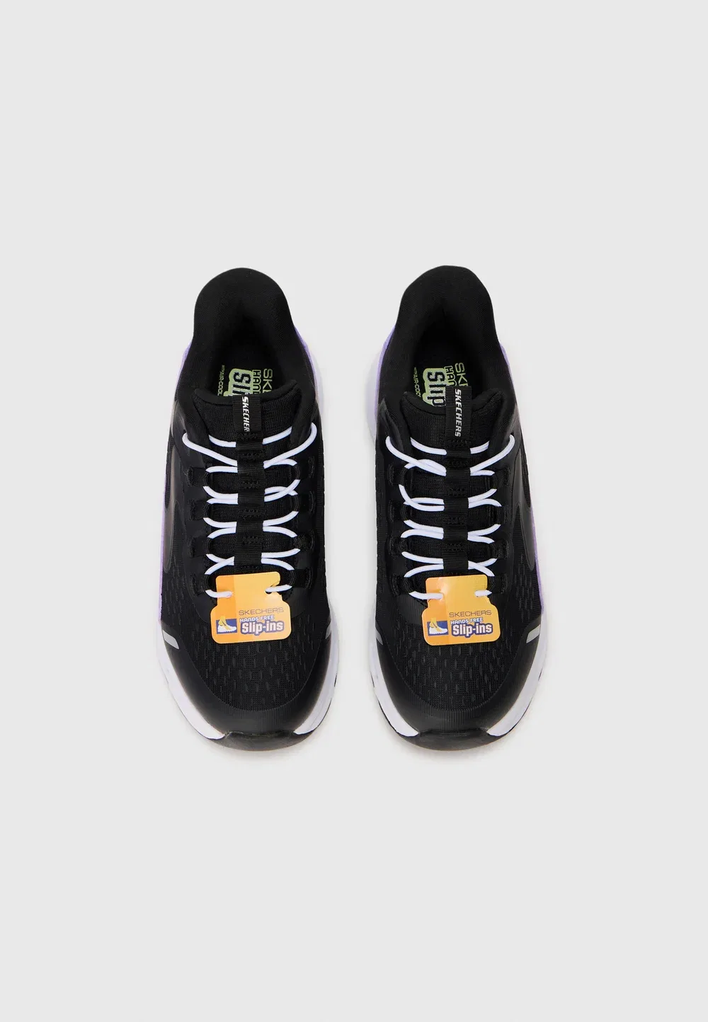 Glide step - тренировочные кроссовки Skechers Performance, Black/Purple — фото 4