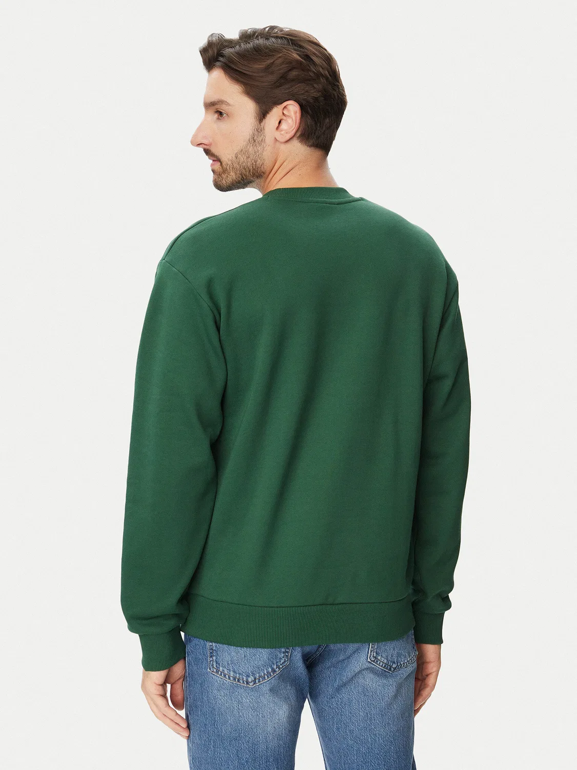 Мужская толстовка стандартного кроя Lacoste, темно-зеленый — фото 3