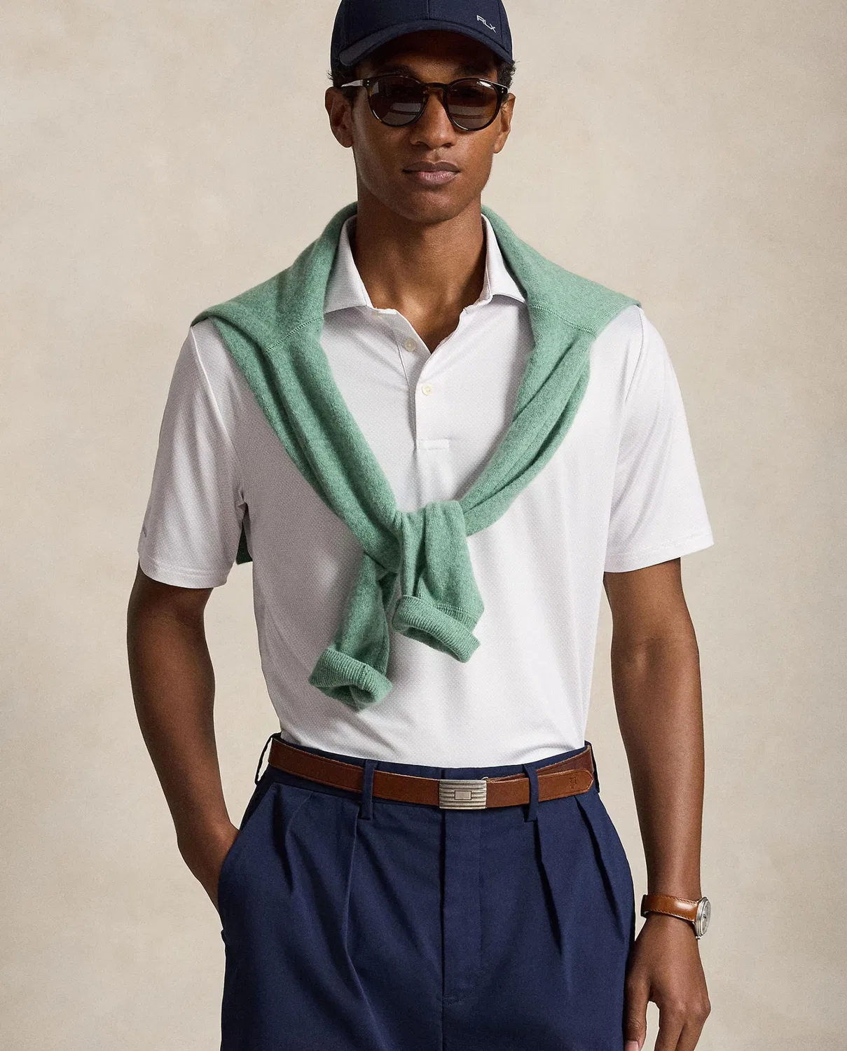 Рубашки-поло, Polo Tailored Fit, Ralph Lauren, голубой
