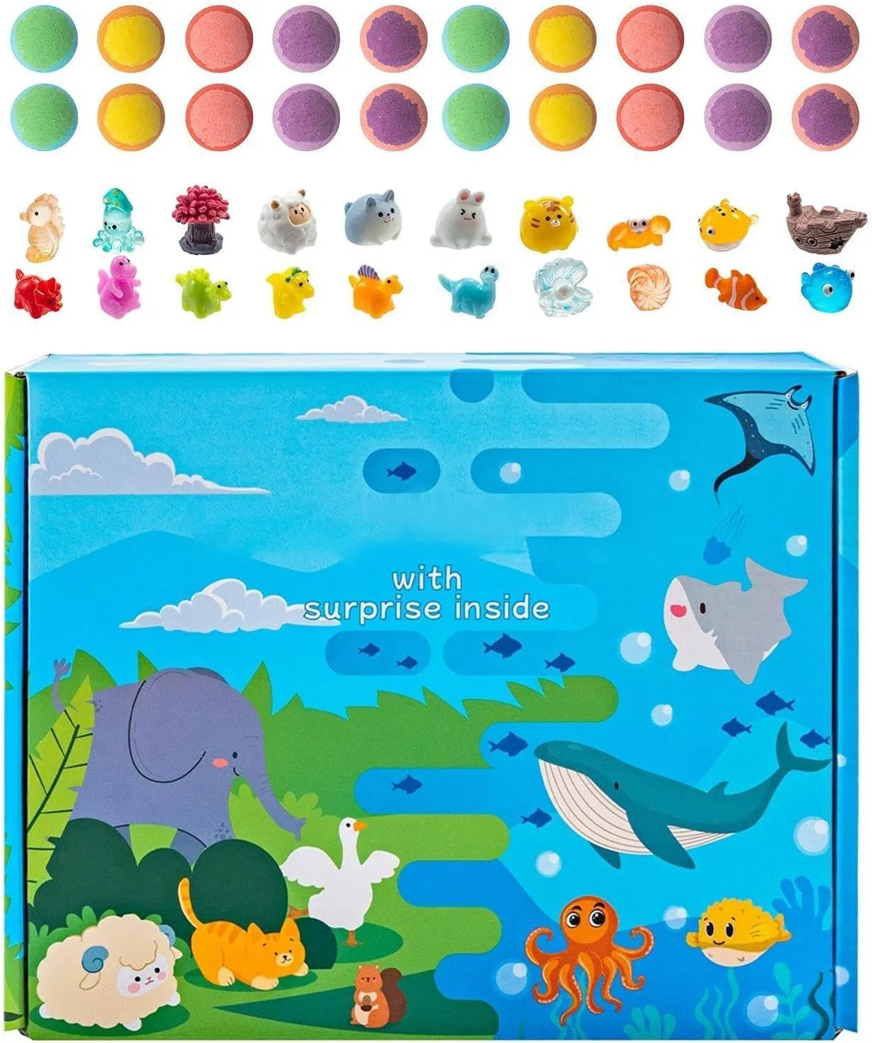 Бомбочки для ванны с игрушками 20 шт, Naturfarben Generisch