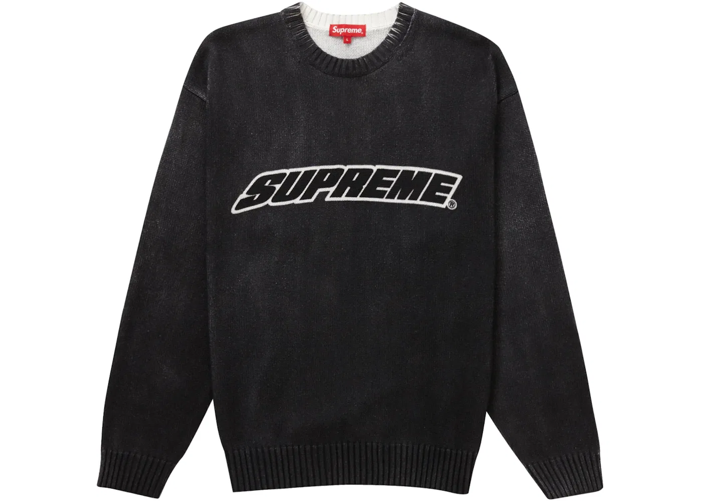 Мужской свитшот с принтом Supreme Sweater, Black