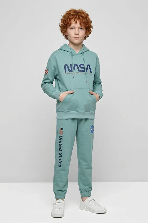 Детский спортивный комплект для мальчиков с принтом Hooded Sports Tracksuit Set Black One, Call