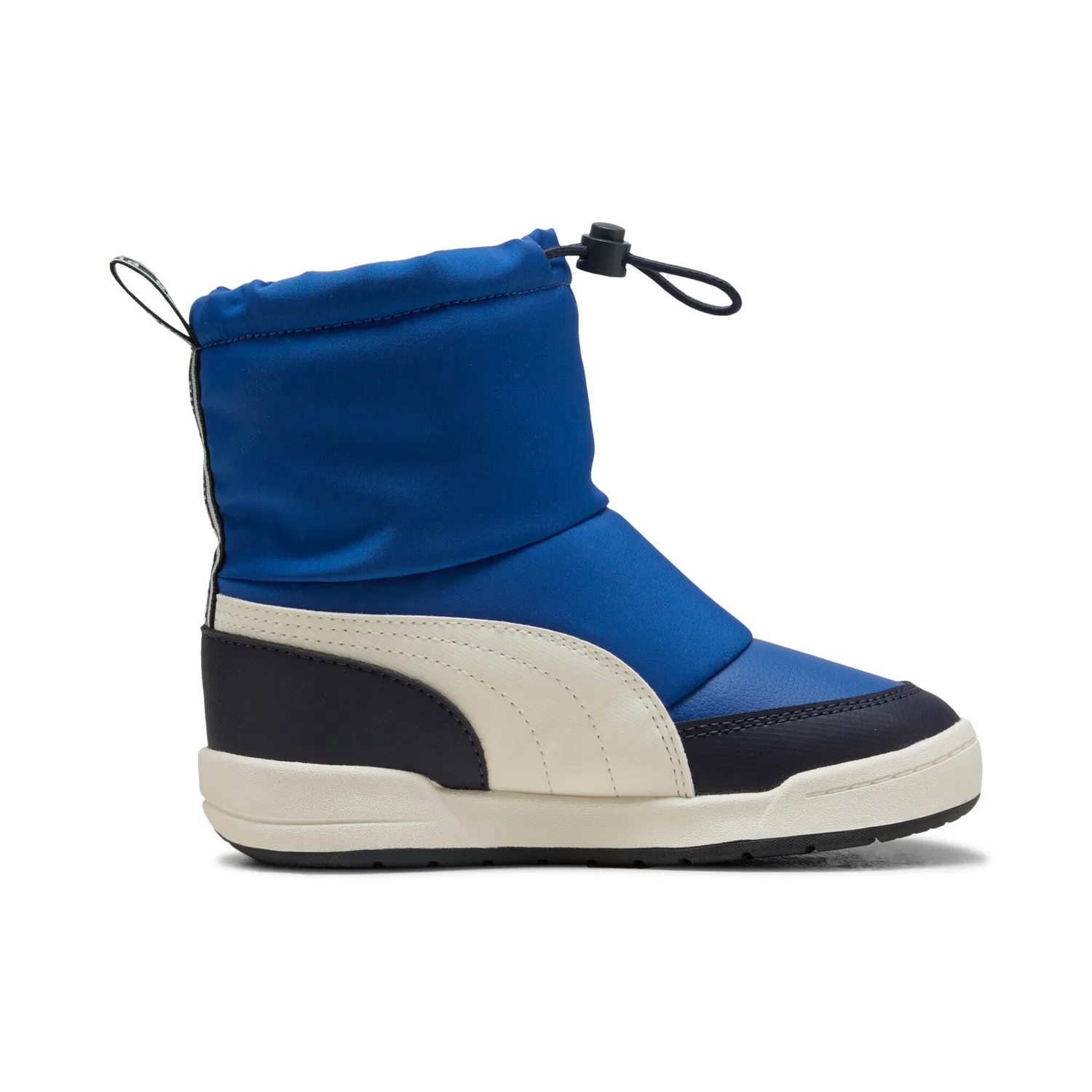Детские зимние ботинки с профилированной подошвой PUMA, Clyde Royal-Warm White-New Navy — фото 3