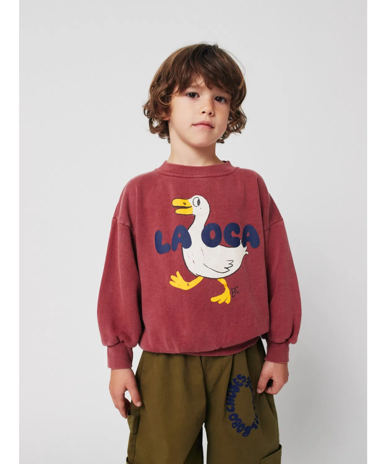 Детский свитшот с длинным рукавомLa Oca BOBO CHOSES, Brown