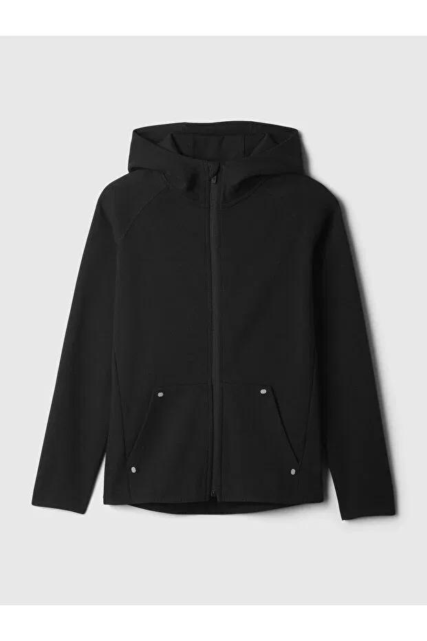 Детское худи для мальчиков с принтом Sportswear Gap, Black-003 — фото 2