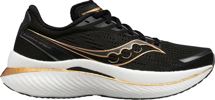 

Кроссовки Saucony Wmns Endorphin Speed 3 Black Goldstruck, черный