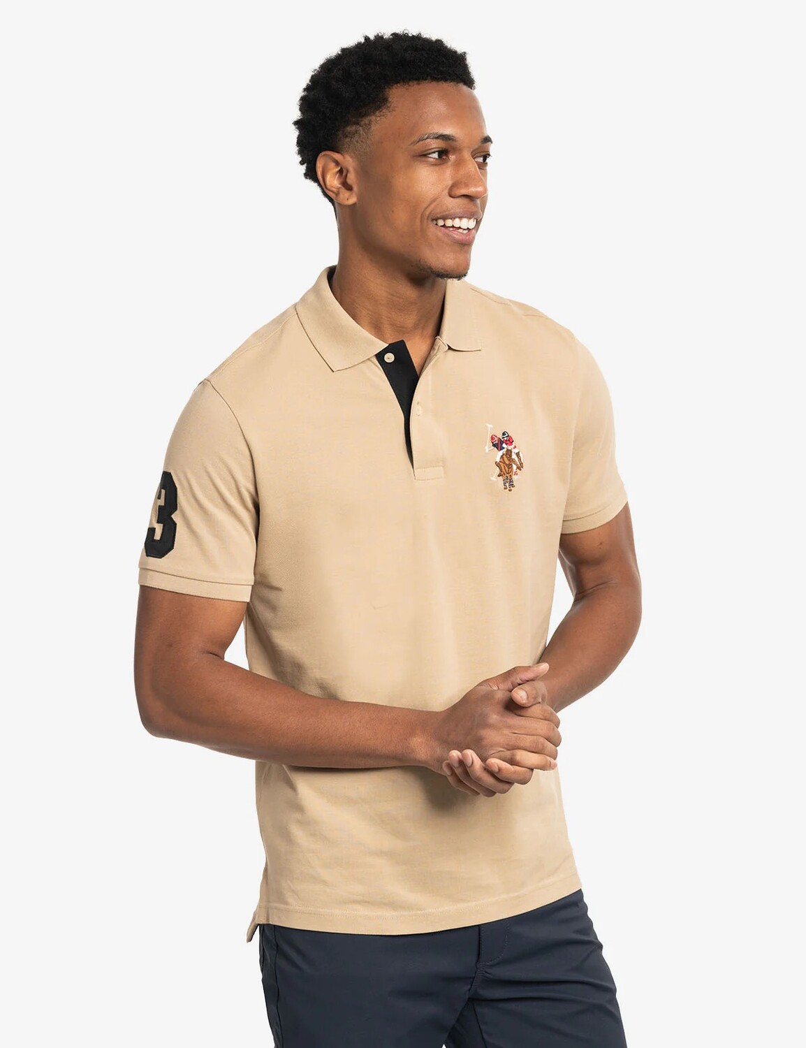 

Футболка поло U.S. Polo Assn. Multi Color Big Logo, хаки