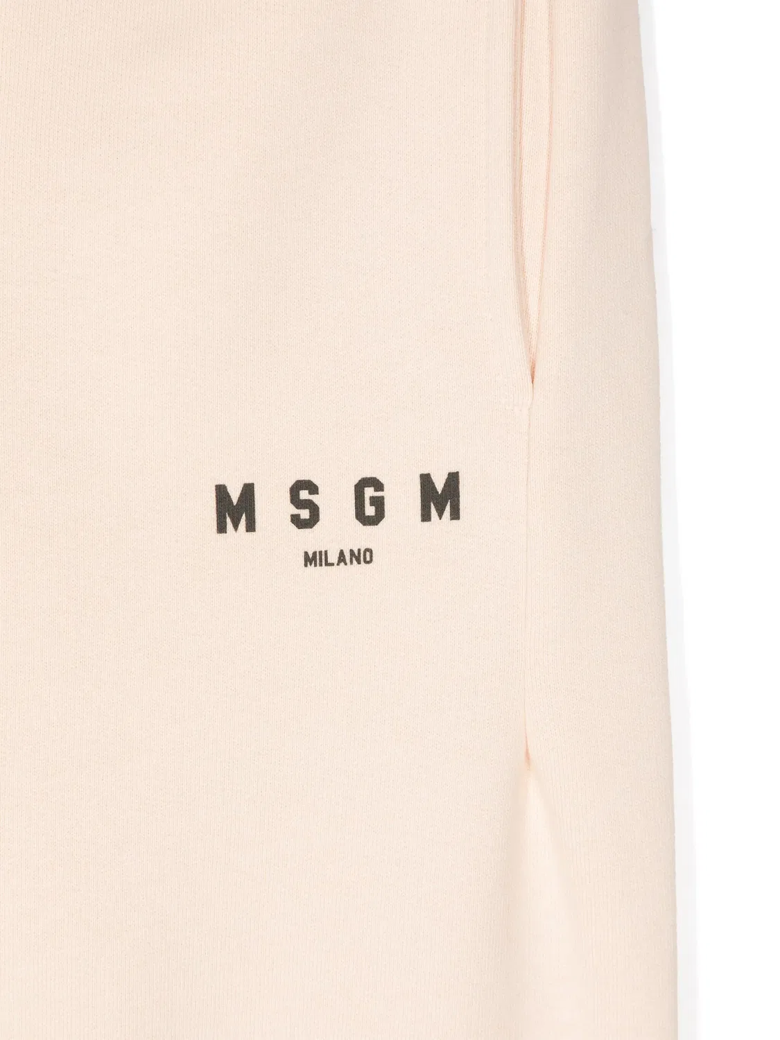 Штаны с принтом логотипа MSGM, бежевый — фото 3