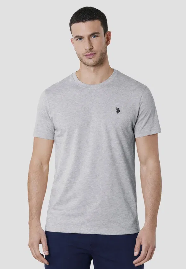 Футболка хлопковая U.S. Polo t-shirt basic mick logo U.S. Polo Assn., Light Grey, светло-серый