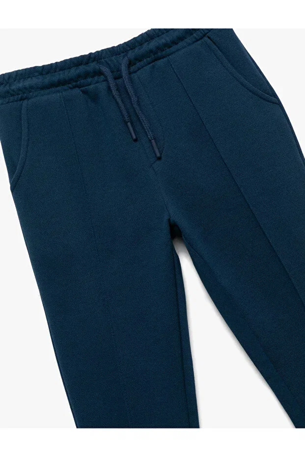 Детские спортивные штаны для мальчиков рифленые Koton, Navy Blue — фото 4