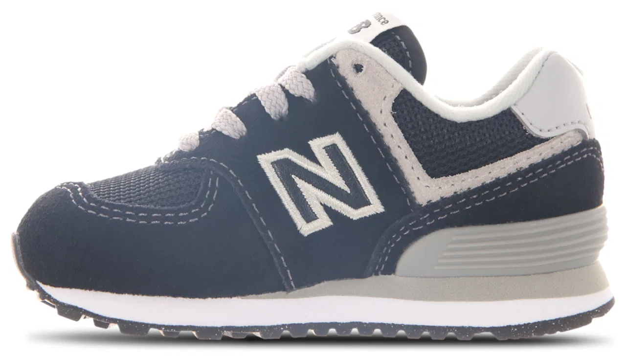 Кроссовки для мальчиков 574 New Balance, черный/белый — фото 2