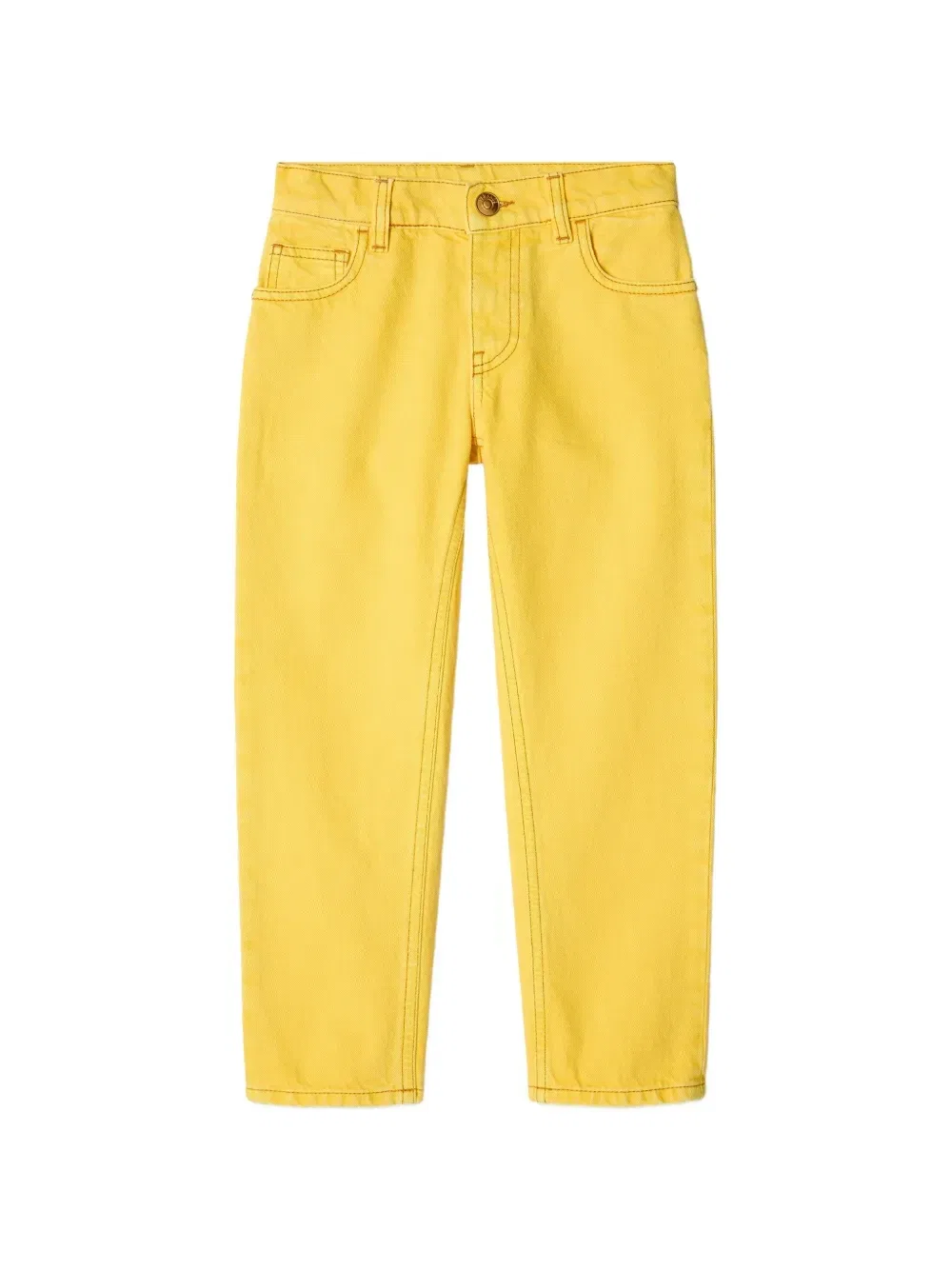 Джинсы с нашивкой-логотипом Versace Kids, желтый