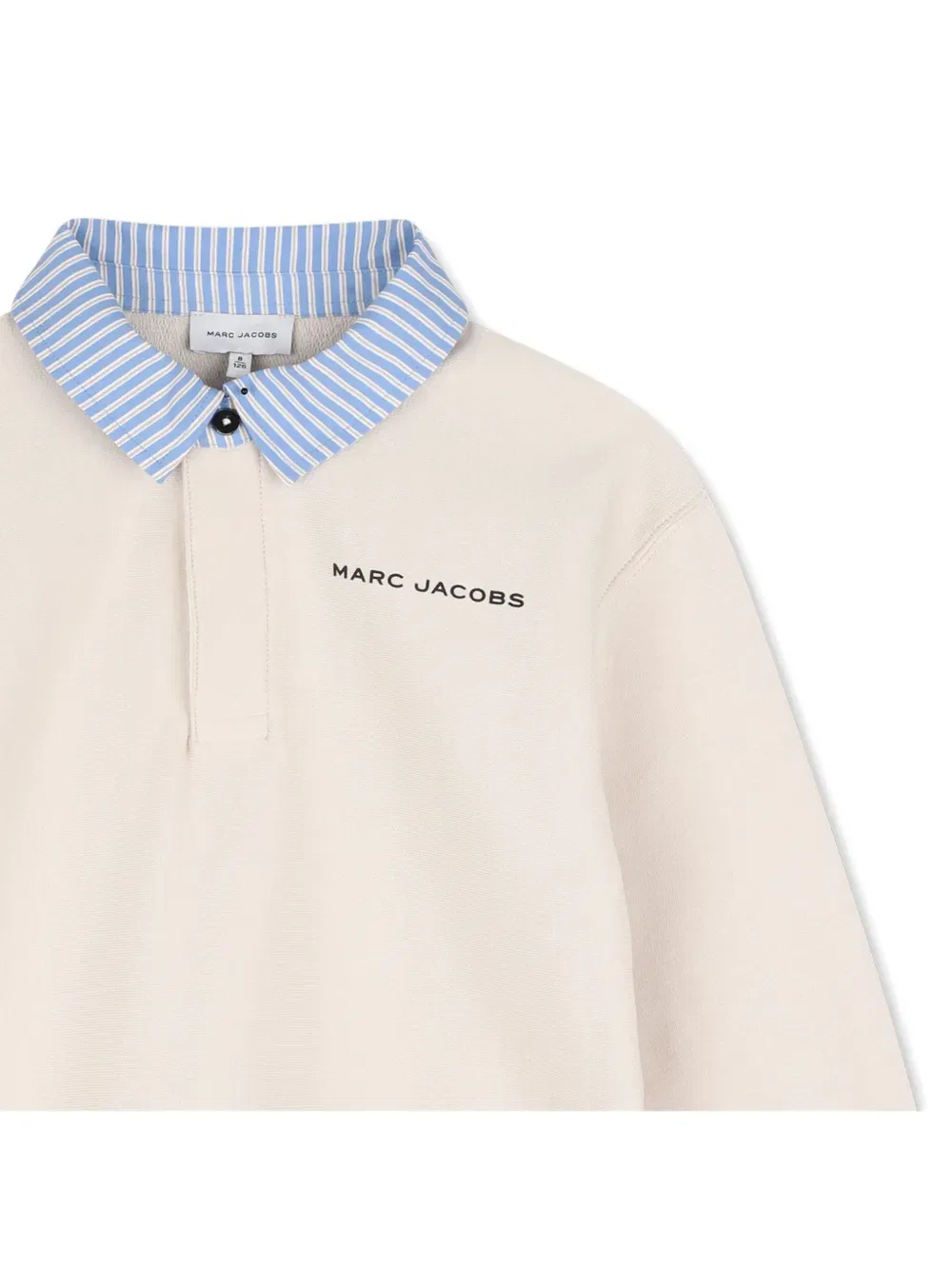 Свитер с контрастным воротником Marc Jacobs Kids, бежевый — фото 3