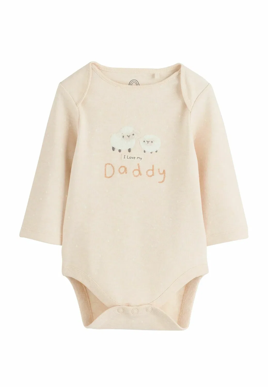 Детский боди унисекс с длинными рукавами, стандартного кроя Next, Neutral I Love My Daddy