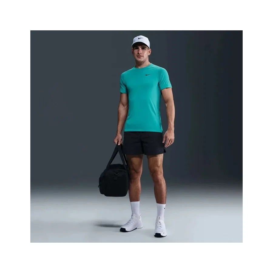Футболка спортивная с коротким рукавом Nike Dri-Fit Flex Rep, Синий — фото 2