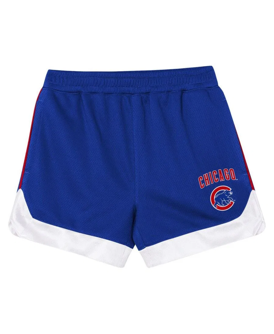 Комплект из футболки и шорт для фанатов Chicago Cubs, с принтом Outerstuff, Royal — фото 4