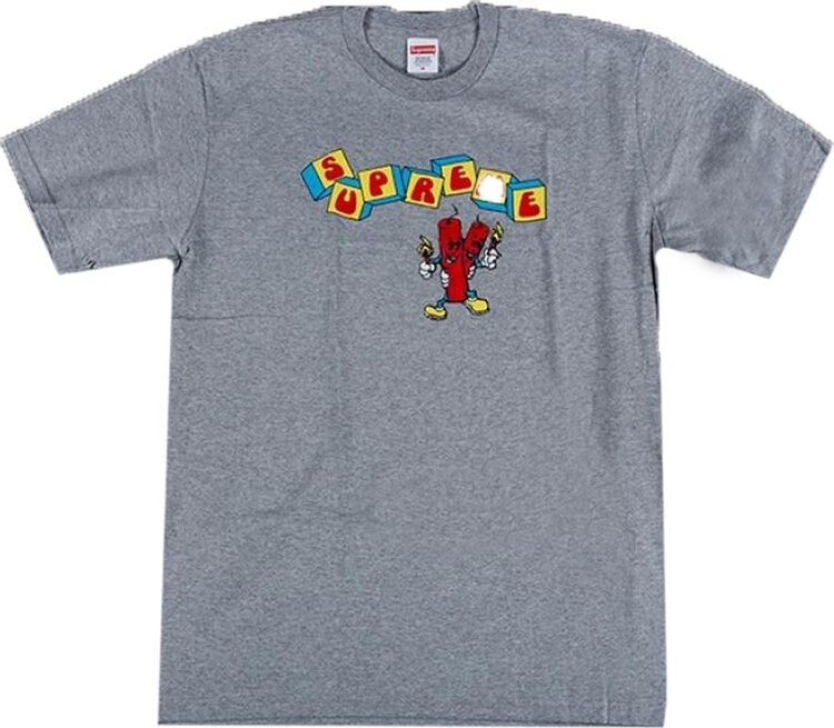 

Футболка Supreme Dynamite Tee 'Heather Grey', серый