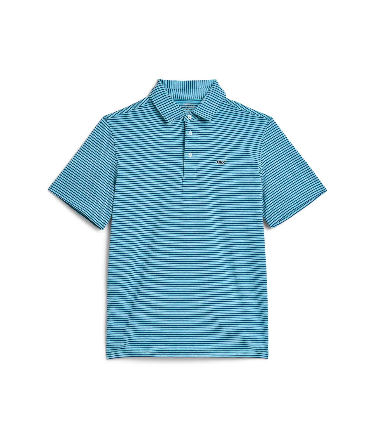 Поло Bradley Stripe Sankaty (для малышей/детей постарше) Vineyard Vines Kids, Turqs Cationic/Yacht