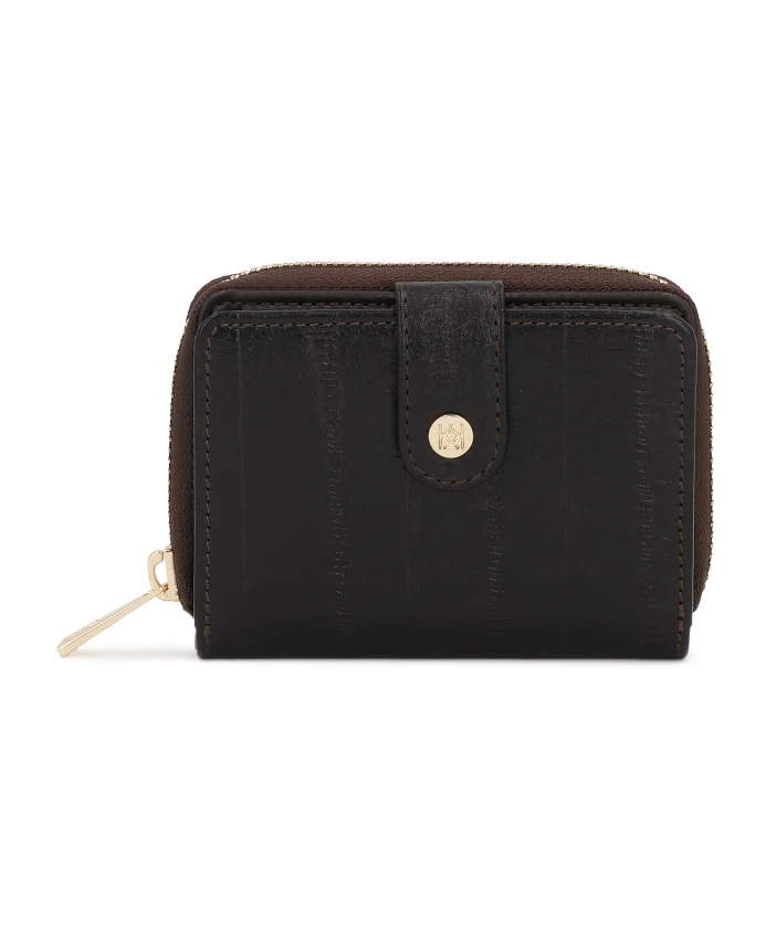 

Коричневый кожаный кошелек с тиснением в виде угря Kazar, коричневый