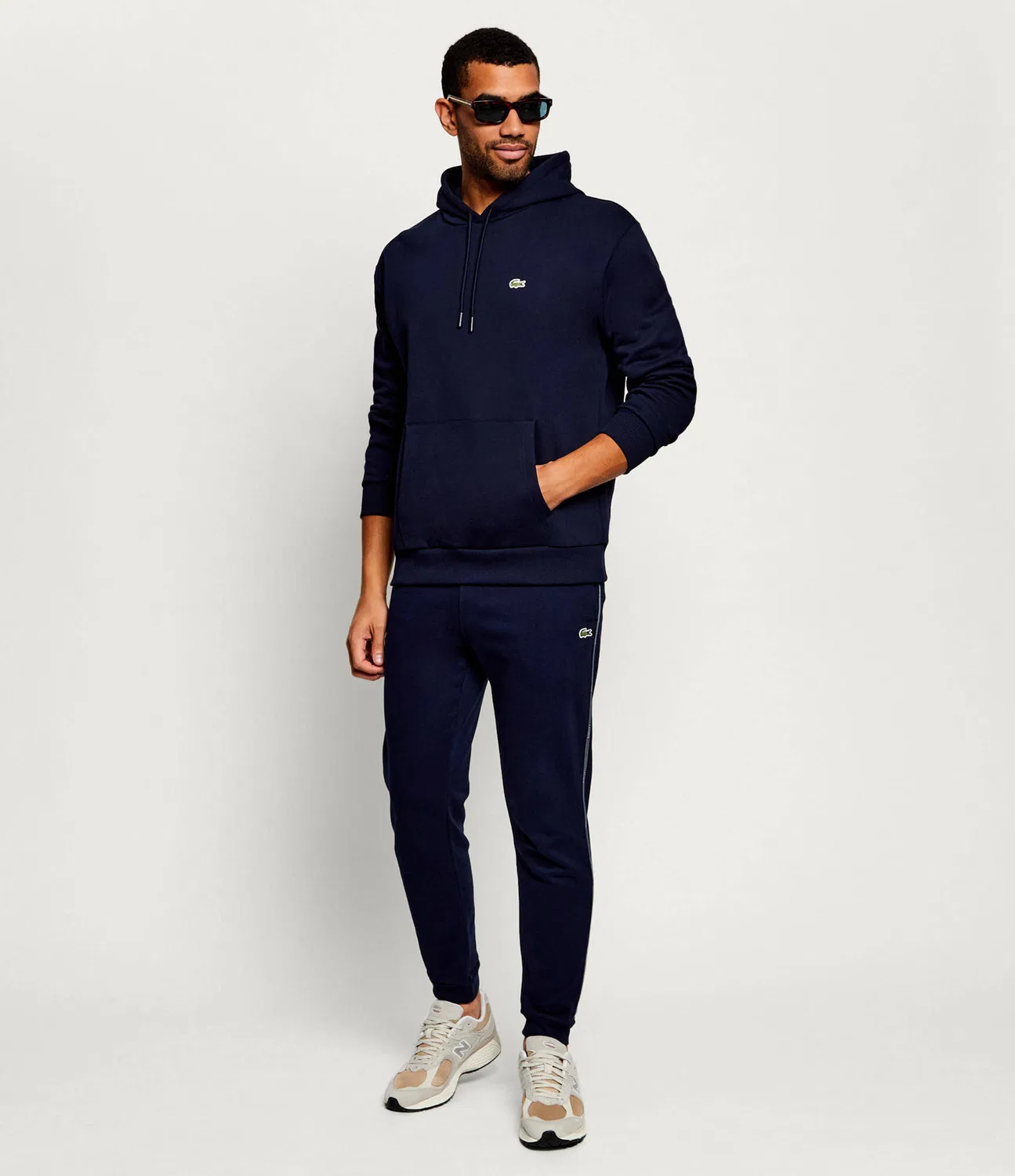 Худи с капюшоном Relaxed Fit Lacoste, темно-синий — фото 2