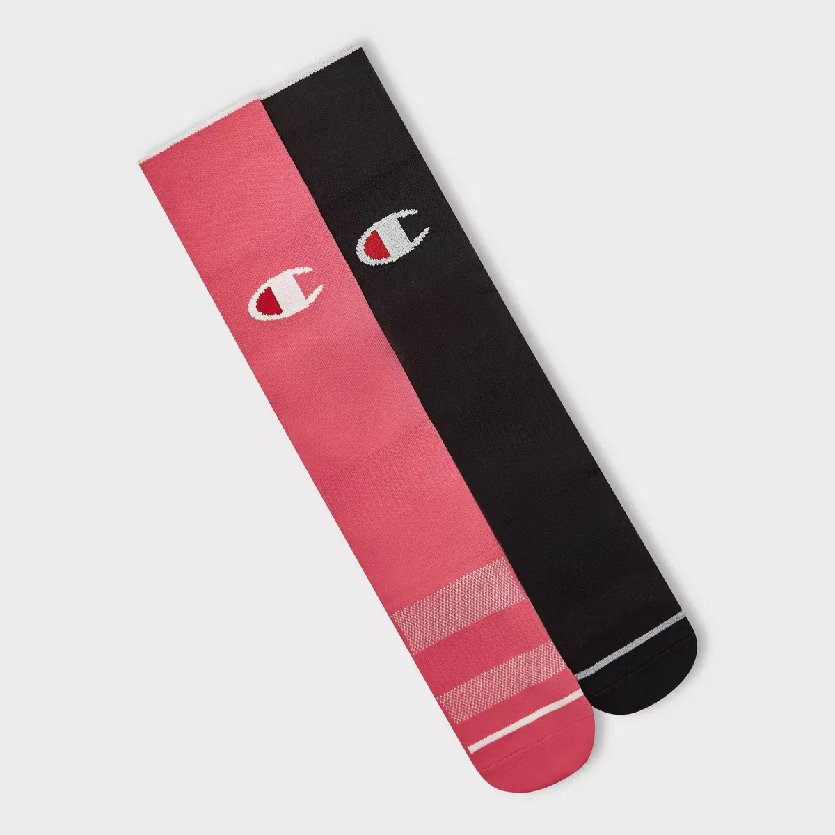 Детские носки для футбола с поддержкой свода стопы комплект 2 пары Champion Performance Soccer Socks 2pk TEAM/SPORT EQUIPMENT, Pink — фото 3