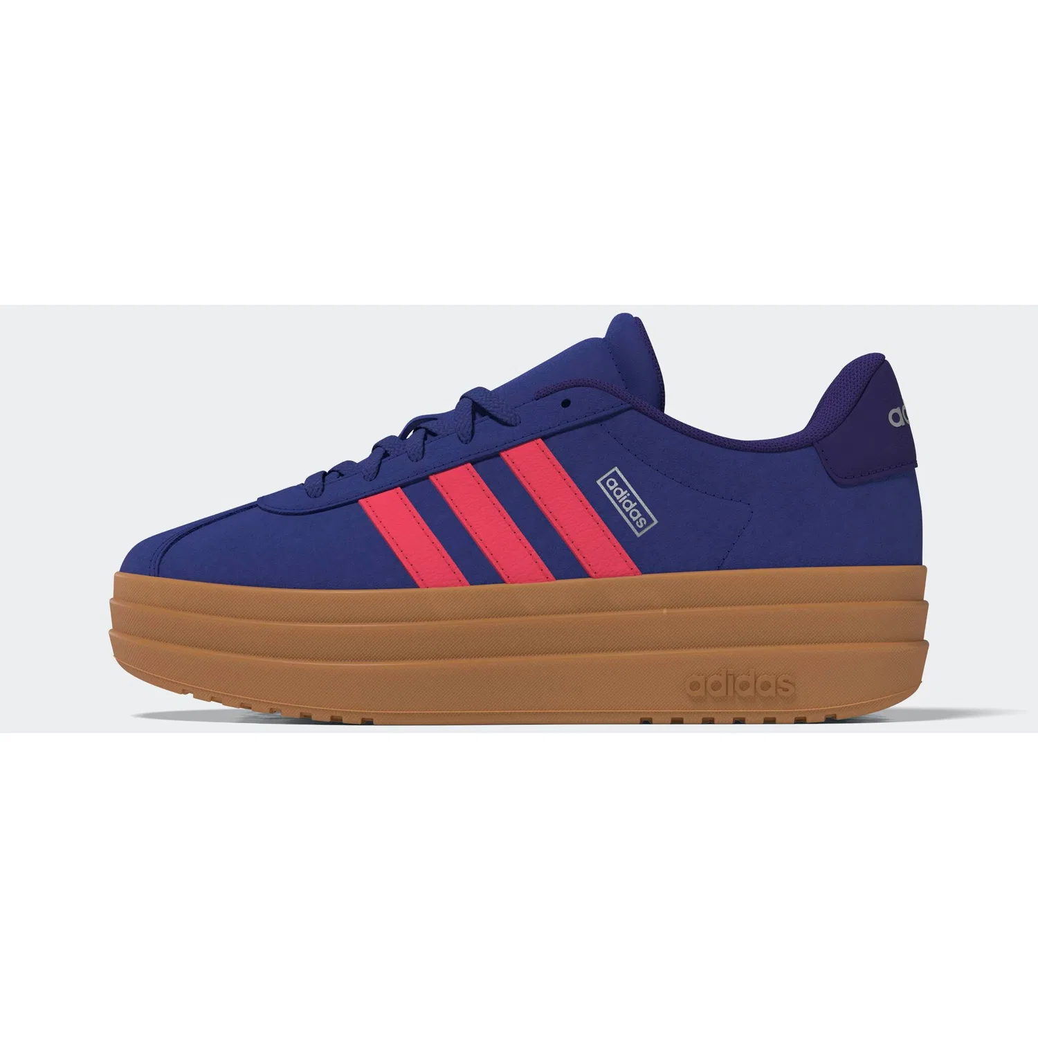 Детские кроссовки на платформе VL COURT BOLD Adidas Sportswear, Pure Purple/Solar Turbo/Collegiate Purple — фото 2