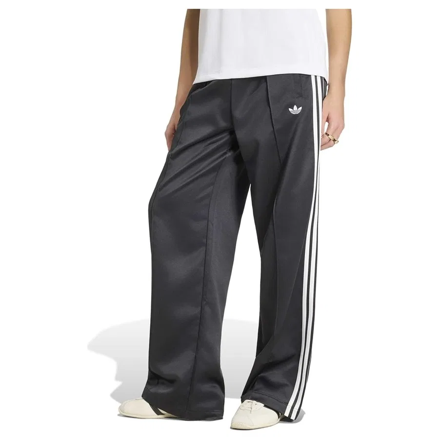 Женские спортивные штаны свободного кроя из сатина adidas Sst Loose Tp, Черный — фото 2