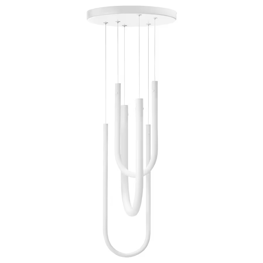 

Подвесной светодиодный светильник Ikea Varmblixt White Frosted Glass, белый