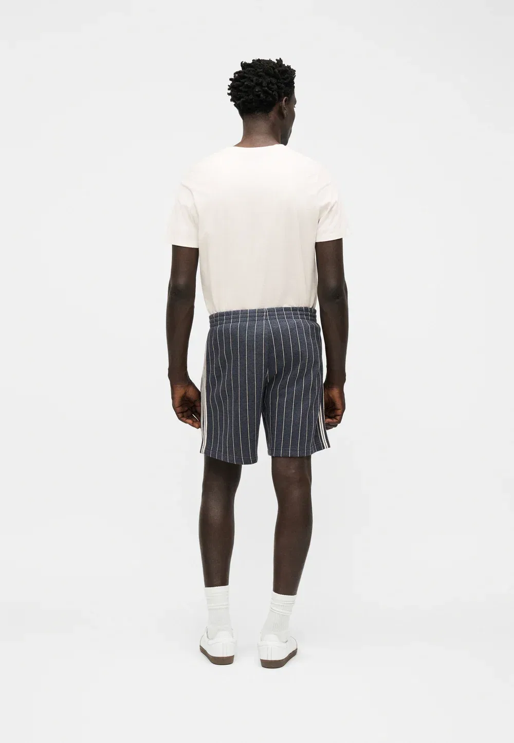 Шорты в тонкую полоску, унисекс Adidas Originals, Night Indigo — фото 2