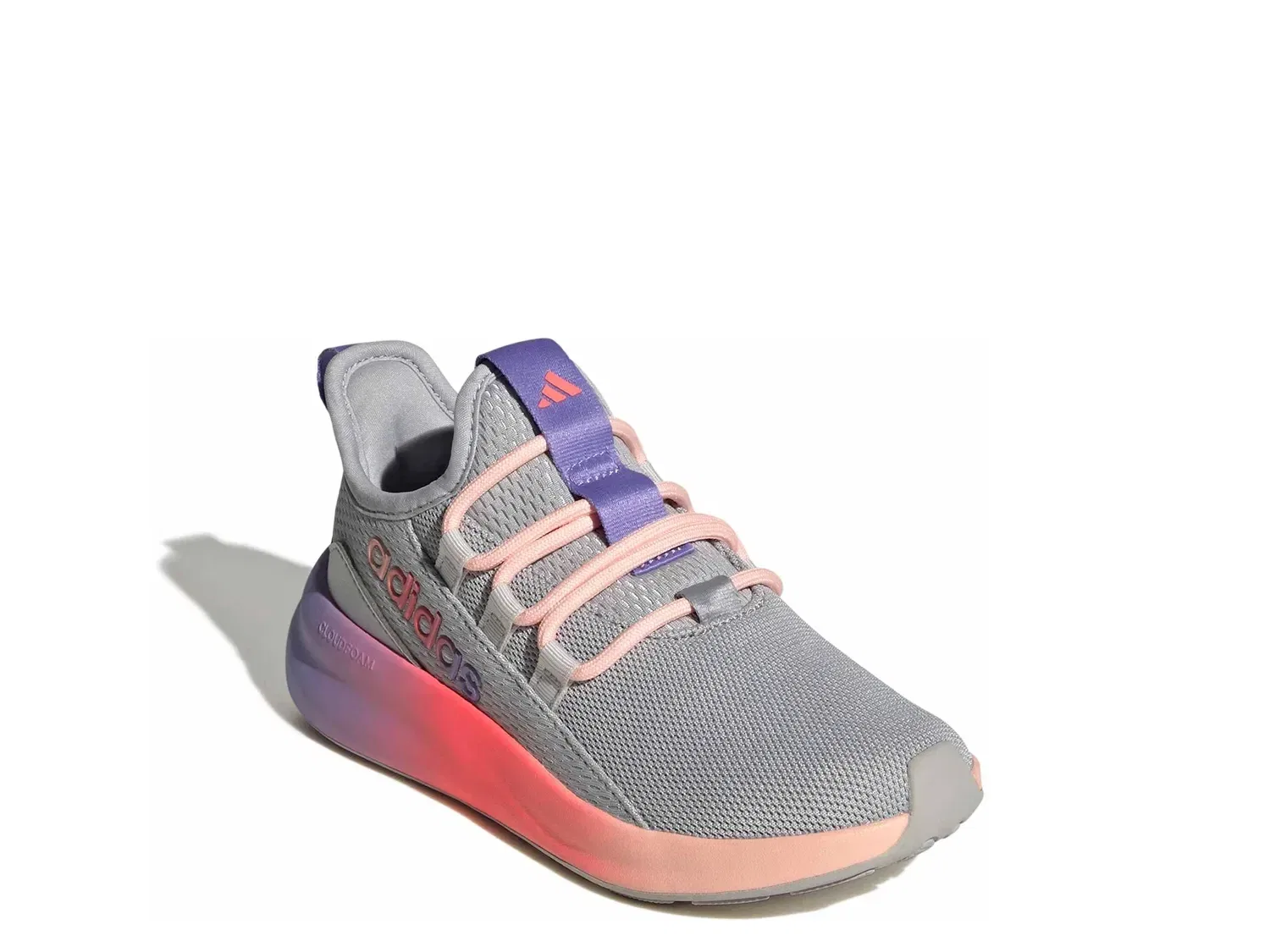 Кроссовки Lite Racer Adapt 8.0, adidas, серый/розовый